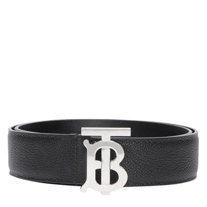 BURBERRY Monogram Belt Unisex Black A1189  for sale