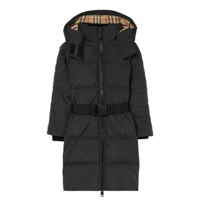 BURBERRY Padded Puffer Jacket Juniors Kids Black A1189  for sale