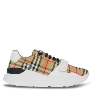 BURBERRY Regis Check Sneakers Men Archive Beige  for sale