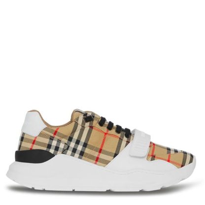 BURBERRY Regis Check Sneakers Men Archive Beige  for sale