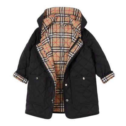 BURBERRY Reilly Unisex Jacket Kids Black A1189  for sale