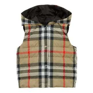 BURBERRY Reversible Check Puffer Giler Juniors Kids Arch Beige  for sale