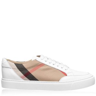 BURBERRY Salmond Trainers Women Low Trainers White A1462 for sale