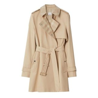 BURBERRY Sandridge Short Trench Coat Women Sft Fawn A7405  for sale