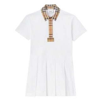 BURBERRY Sigrid Dress Kids Polo Dresses White A1464 for sale