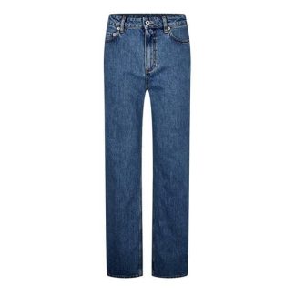 BURBERRY Straight-Leg Jeans Women Mid Blue A1322  for sale