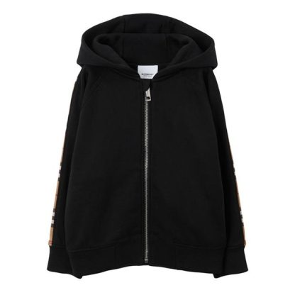 BURBERRY Timmy Chunk Hoodie Juniors Kids Black  for sale