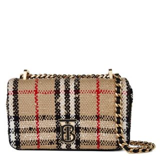 BURBERRY Vintage Check Boucle Mini Lola Bag Women Arch Bge A7026  for sale