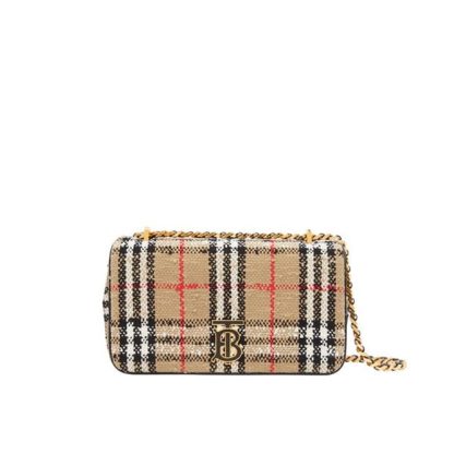 BURBERRY Vintage Check Mini Lola Bag Women Arch Bge A7026  for sale