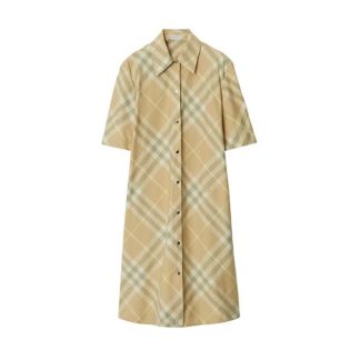 BURBERRY Vintage Check Pattern Dress Women Flax Ip Check  for sale