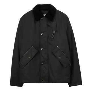 BURBERRY Waxed Jacket Men Black A1189  for sale