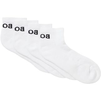 Boss 2 Pack Sport Ankle Socks Men Trainer Socks White 100 for sale