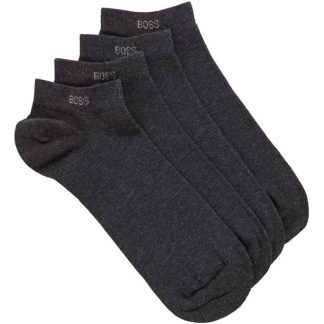 Boss 2 Pack Trainer Socks Men Trainer Socks Charcoal 012 for sale