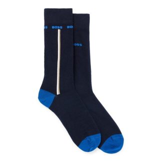 Boss 2P RS Iconic CC 10244705 01 Men Crew Socks Dark Blue 401 for sale