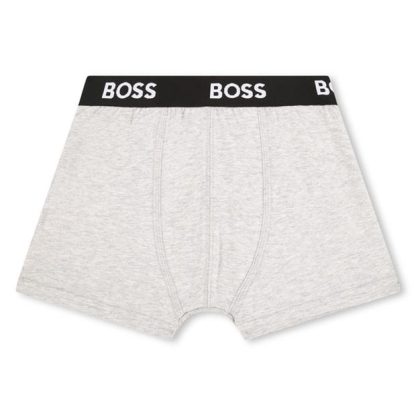 Boss 3-Pack Cotton Boxers Juniors Kids Boxer Briefs Grey A32 for sale