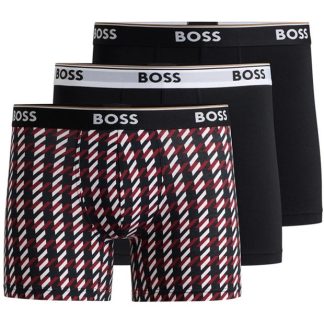 Boss 3-pack Boxer Shorts Men Boxer Briefs AOP/Blk/Blk 963 for sale