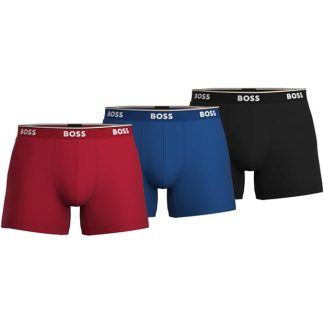 Boss 3-pack Boxer Shorts Men Boxer Briefs Blk/Red/Blu962 for sale