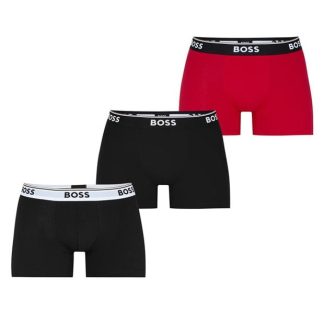 Boss 3-pack Boxer Shorts Men Boxer Briefs Red/Blk/Blk 998 for sale