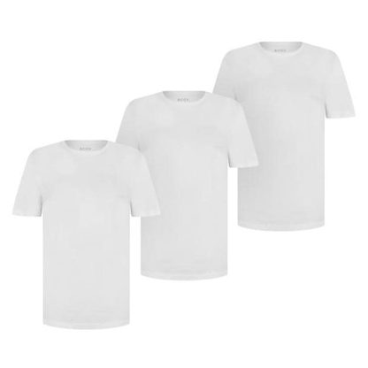 Boss 3-pack Classic T-shirts Men Regular Fit T-Shirts White 100 for sale