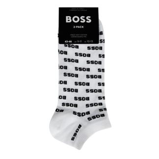 Boss All-Over Two Pack Sock Men White 100  for sale