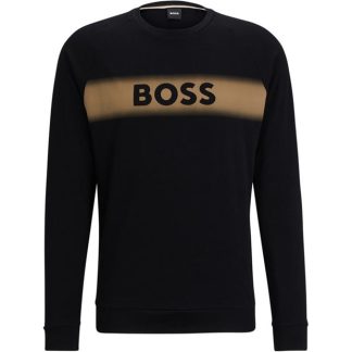 Boss Authentic Sweatshirt 10208539 Men Crew Sweaters Black 001 for sale