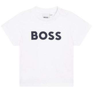 Boss Babies Large Logo T Shirt Kids Regular Fit T-Shirts White 10P for sale