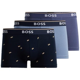 Boss Bodywear 3 Pack Power Boxer Shorts Men Trunks AOP/Blu/Blu 964 for sale