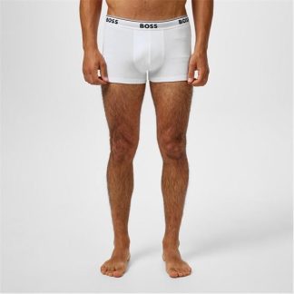 Boss Bodywear 3 Pack Power Boxer Shorts Men Trunks White 100 for sale