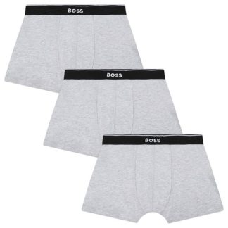 Boss Boss 3 Pck Boxers Jn42 Kids Boxers Grey A32 for sale