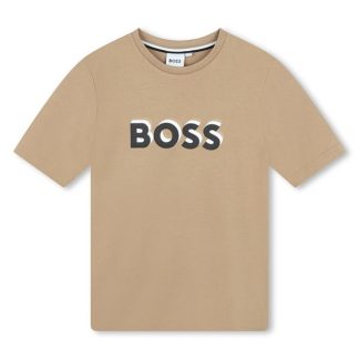 Boss Boss Bld Lgo Tee Jn42 Kids Regular Fit T-Shirts Beige 269 for sale