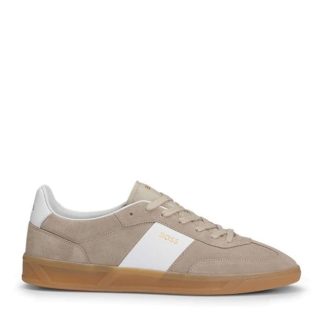 Boss Boss Brandon Tennis Style Trainer Men Low Trainers Med Beige 260 for sale