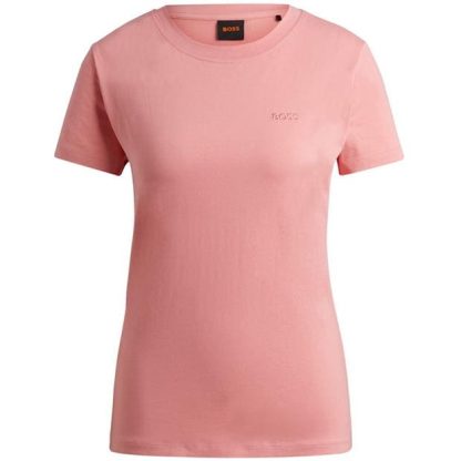 Boss Boss C Esogo 1 10236978 01 Women Regular Fit T-Shirts Light Pink for sale