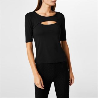 Boss Boss Ejanai Jersey Women Regular Fit T-Shirts Black 001 for sale