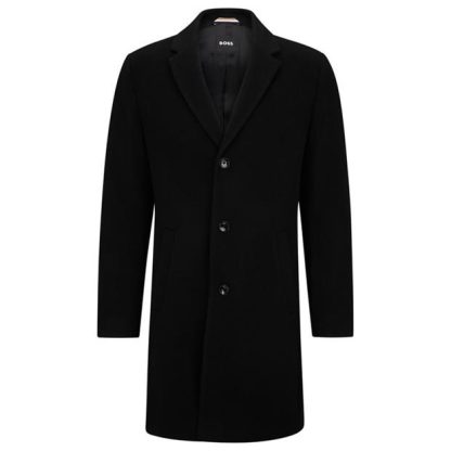 Boss Boss H-Hyde-C-224 10245109 01 Men Trench Coats Black 001 for sale