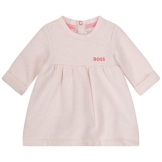 Boss Boss LS Lgo Dress In24 Kids Pale Pink 44L  for sale