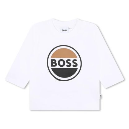 Boss Boss LS Tee In34 Kids White 10P  for sale