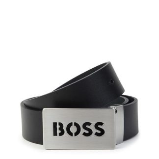 Boss Boss Lgo Belt Jn42 Unisex Black 09B  for sale