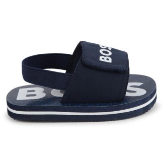 Boss Boss Lgo Sandals In42 Kids Flat Sandals Navy 849 for sale