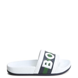 Boss Boss Lgo Sliders Jn42 Kids White 10P  for sale