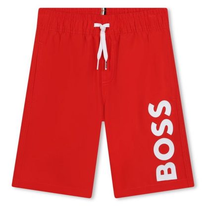 Boss Boss Lgo Swim Jn42 Kids Swim Shorts Red 997 for sale