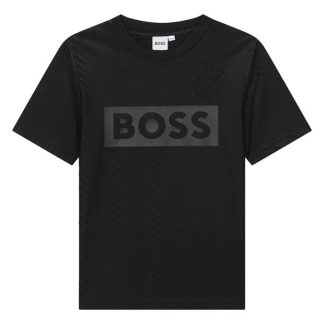 Boss Boss Lgo Tshrt Jn42 Kids Regular Fit T-Shirts Black 09B for sale