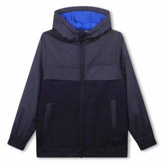 Boss Boss Lgo Zip OTH Jn34 Kids Navy 849  for sale