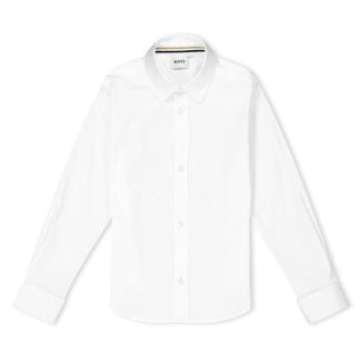 Boss Boss Logo Shirt Kids Oxford Shirt - Long Sleeve White 10P for sale