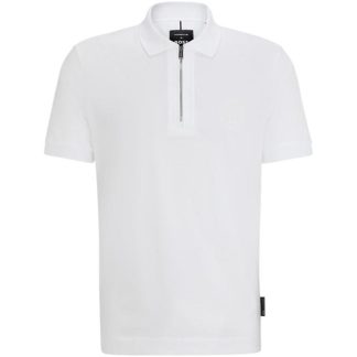 Boss Boss Paras 280 Ps 10258151 01 Men Short Sleeve Polos White 100 for sale