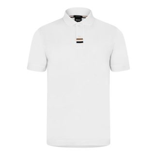 Boss Boss Parlay 424 10258163 01 Men Short Sleeve Polos White for sale