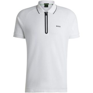 Boss Boss Philix 10261598 01 Men Short Sleeve Polos White 100 for sale