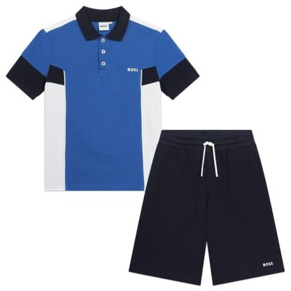 Boss Boss Polo Shrt Set Jn42 Kids Clothing Sets Elec Blue 872 for sale