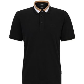 Boss Boss Prout 37 10241608 01 Men Short Sleeve Polos Black 001 for sale