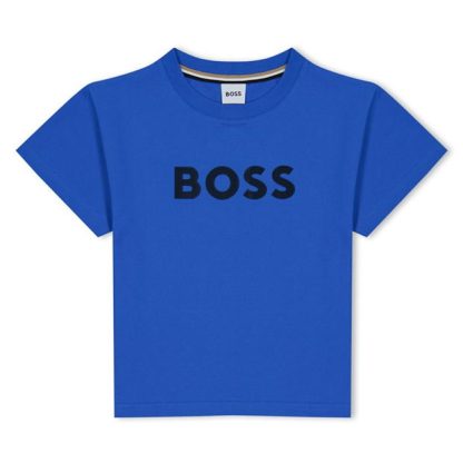 Boss Boss SS Lrge Lgo Tee Jn34 Kids Blue 846  for sale