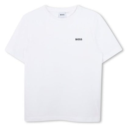 Boss Boss Small Logo T-Shirt Junior Boys Kids Regular Fit T-Shirts White 10P for sale